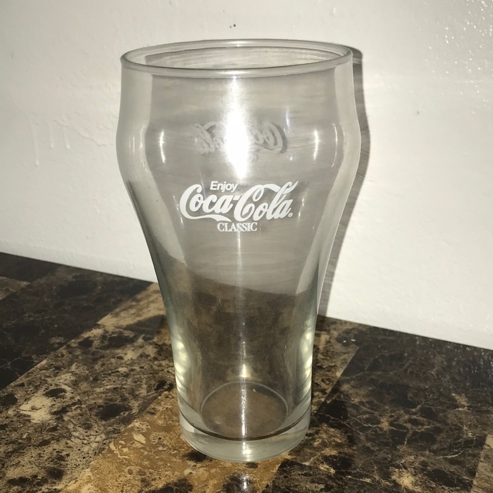 Enjoy Coca Cola Classic glass
